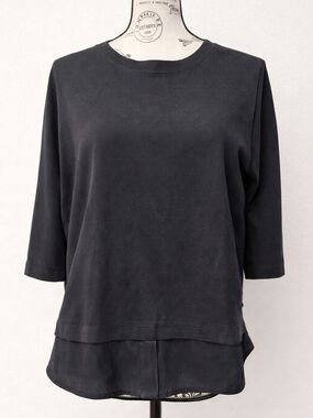 Lululemon Black Layered Hem Top